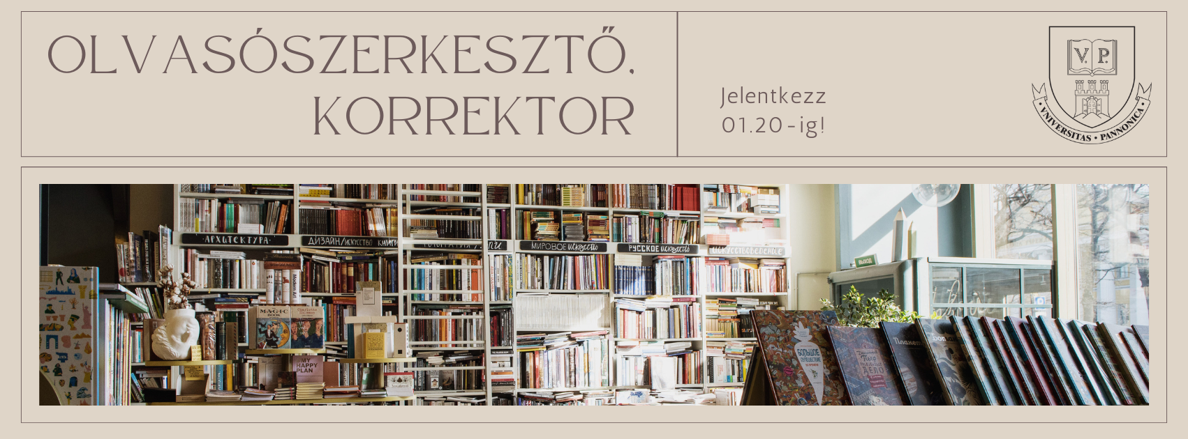 Olvasószerkesztő, korrektor képzés indul a Pannon Egyetemen