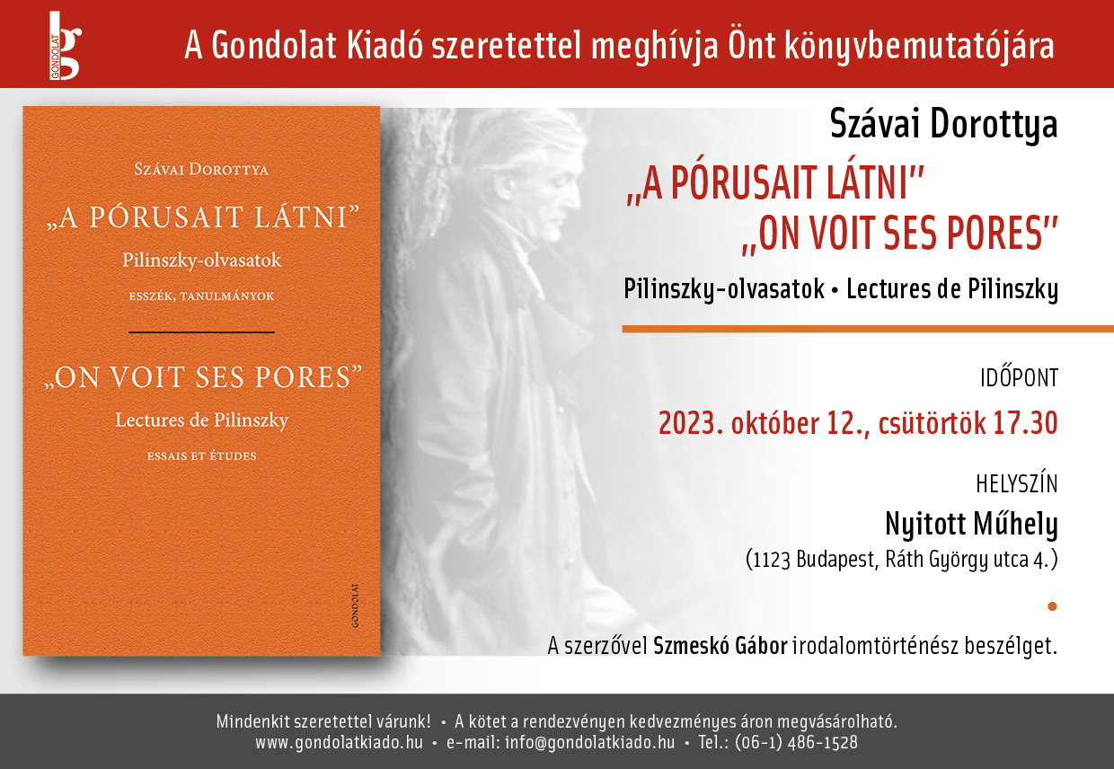 Pilinszky olvasatok - Könyvbemutató