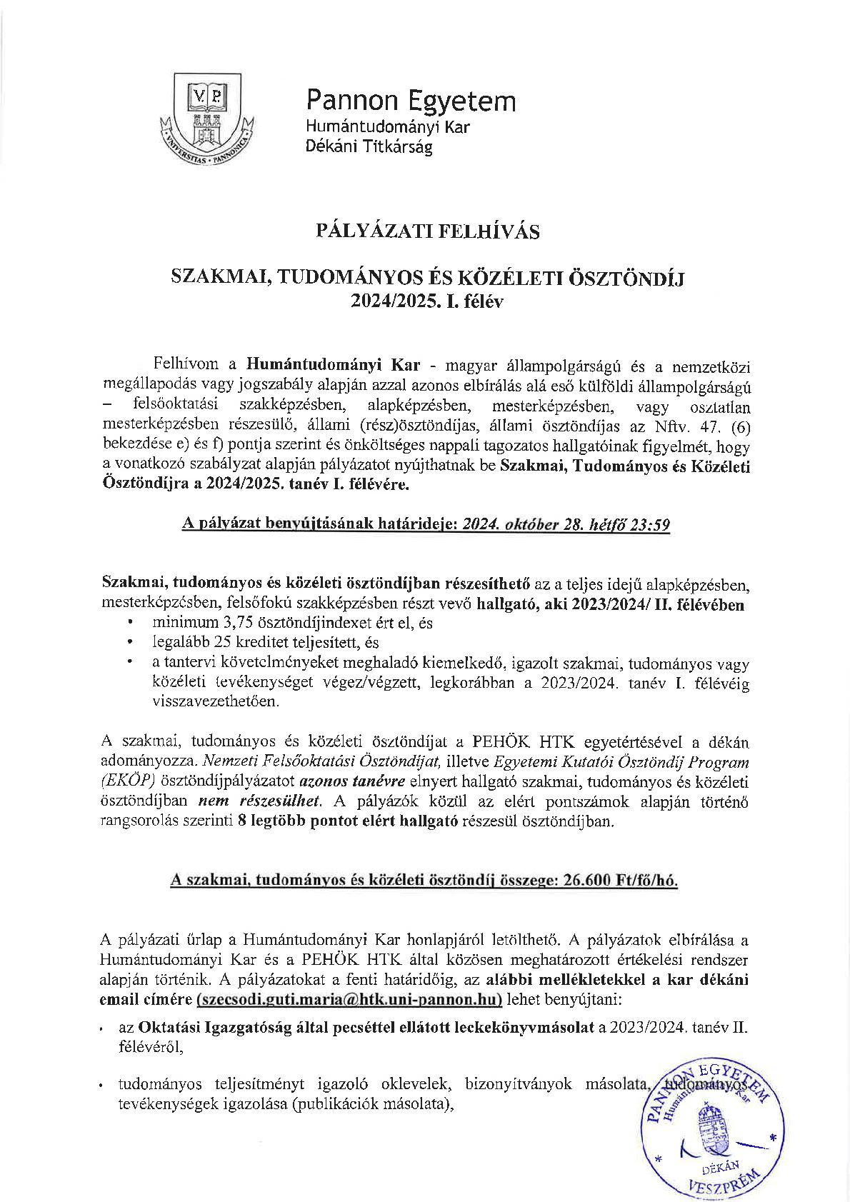 SZTK pályázati felhívás 2024 ősz 001