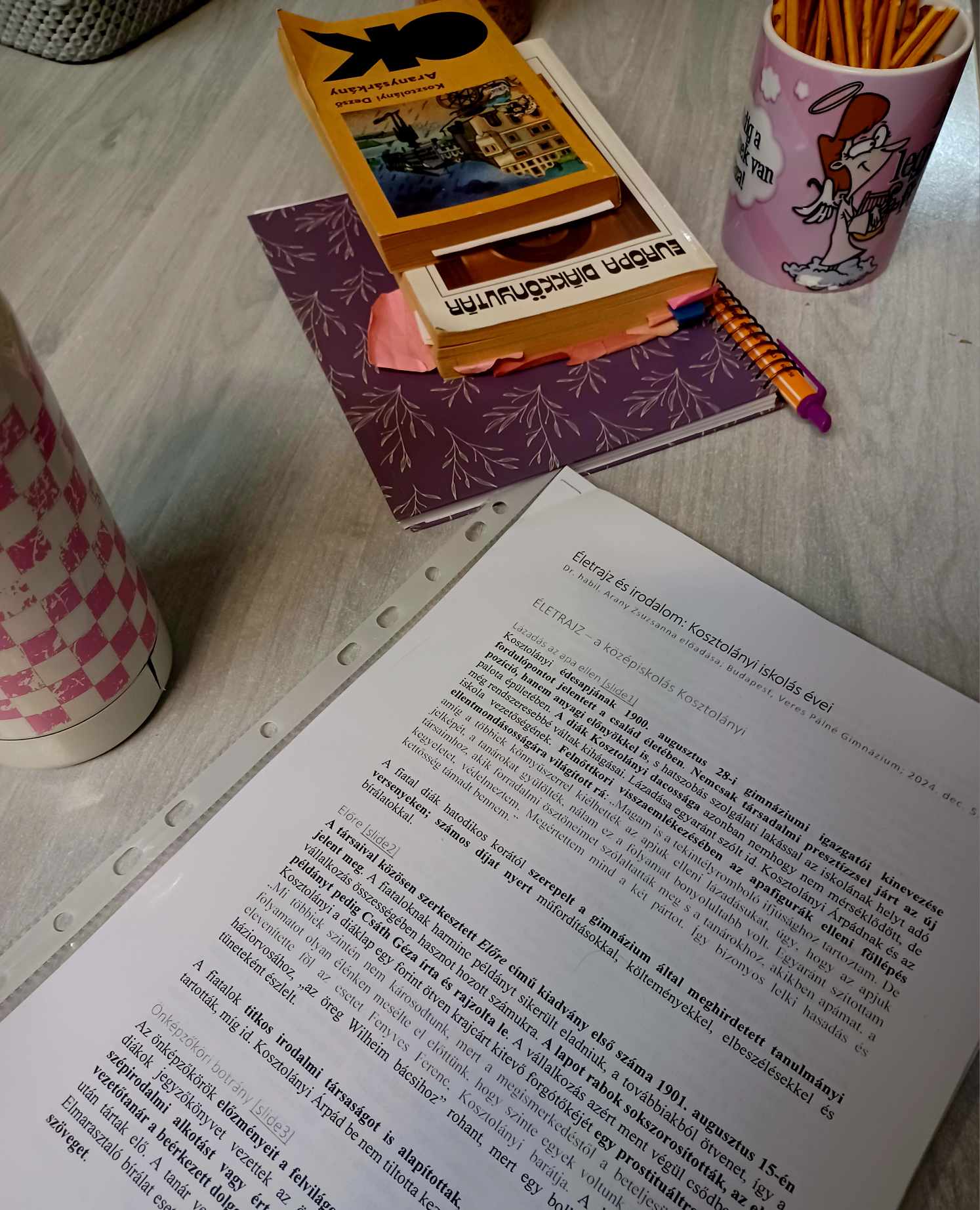 Kosztolányi iskolás évei